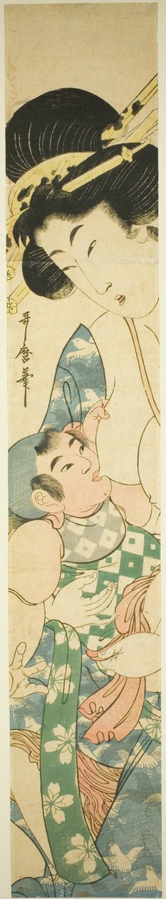 Madre che allatta il bambino da Kitagawa Utamaro II