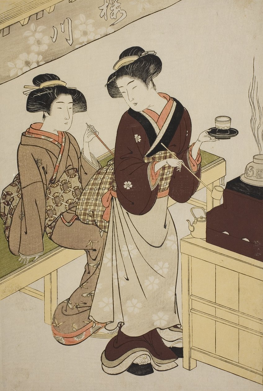 La casa da tè Sakuragawa da Kitao Shigemasa