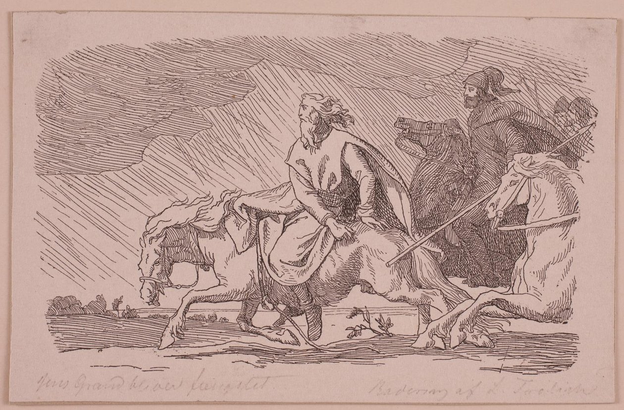 Illustrazione per "La lotta con Jens Grand" da Kittendorff and Aagaard