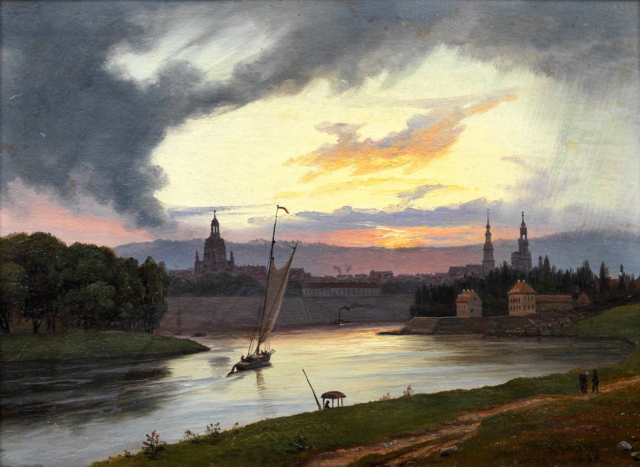 Norvegese:  Dresda al tramonto Dresda al tramonto da Knud Baade