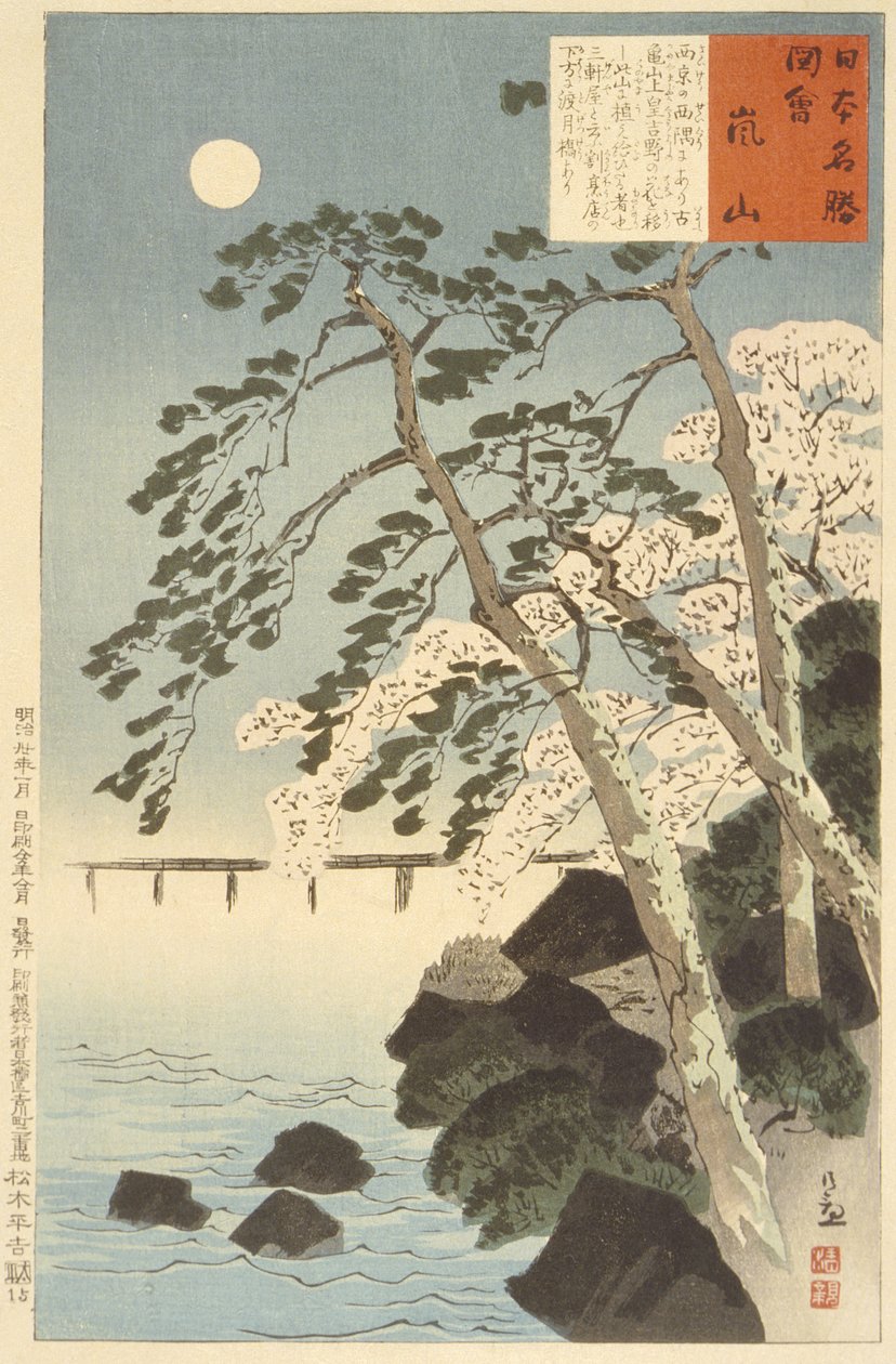 Arashiyama, Kyoto da Kobayashi Kiyochika