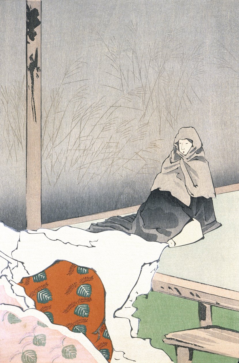 La danzatrice Hotoke Gozen a Giōji da Kobayashi Kiyochika