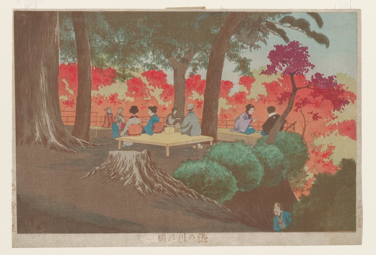Veduta di Takinogawa da Kobayashi Kiyochika