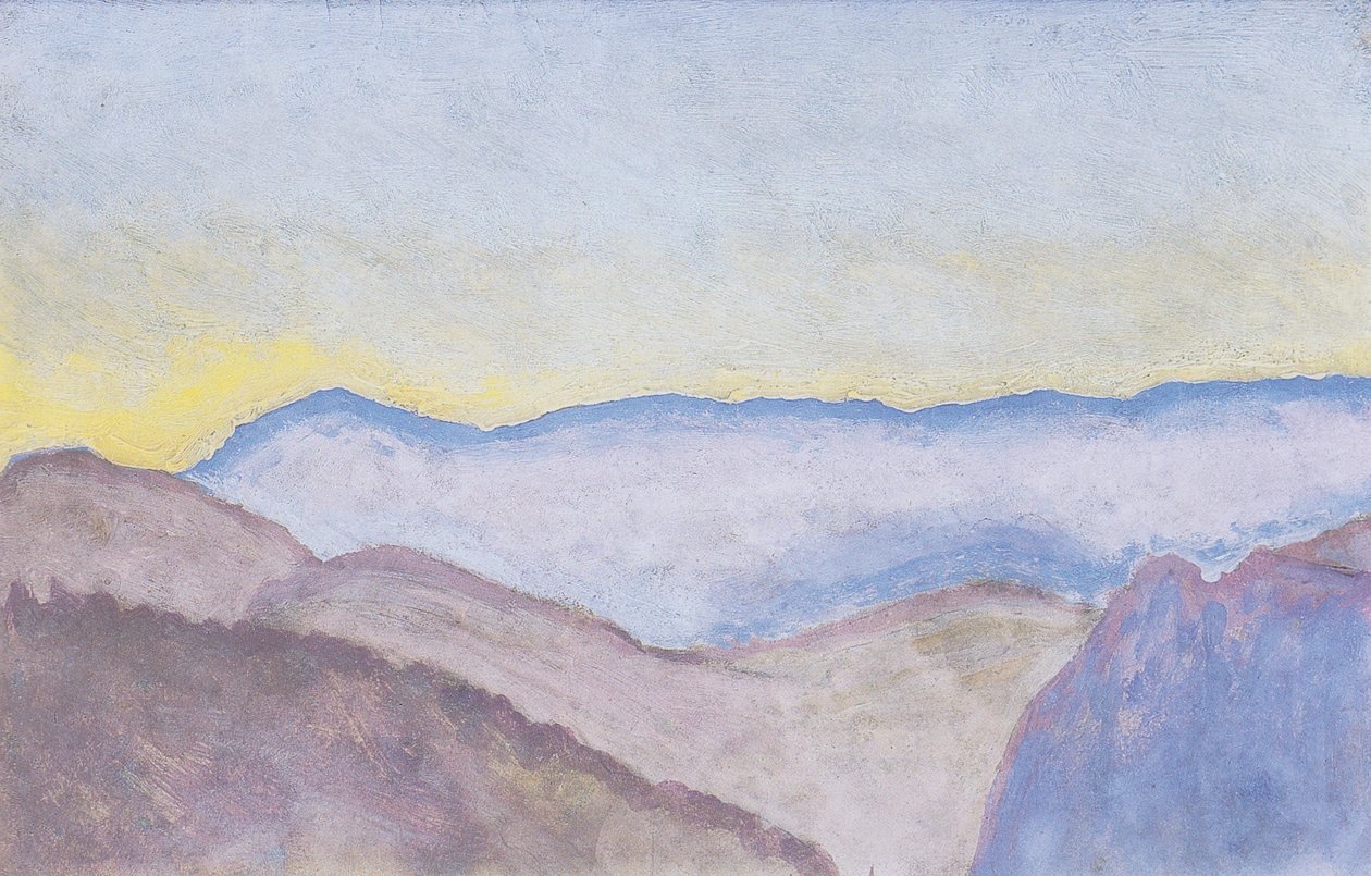 Paesaggio di Semmering con vista sulla Rax da Koloman Moser