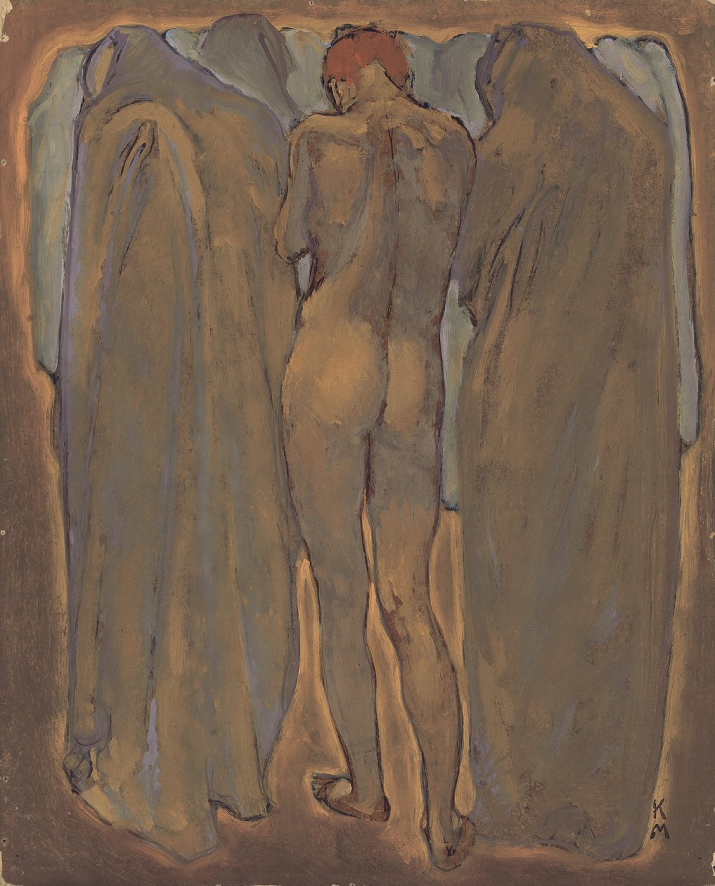 Nudo femminile (olio su tavola) da Koloman Moser