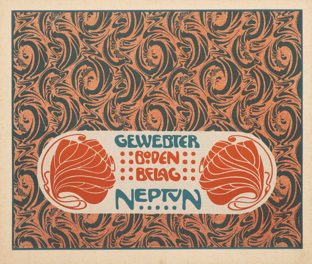 Pavimento tessuto Nettuno, 1901 da Koloman Moser