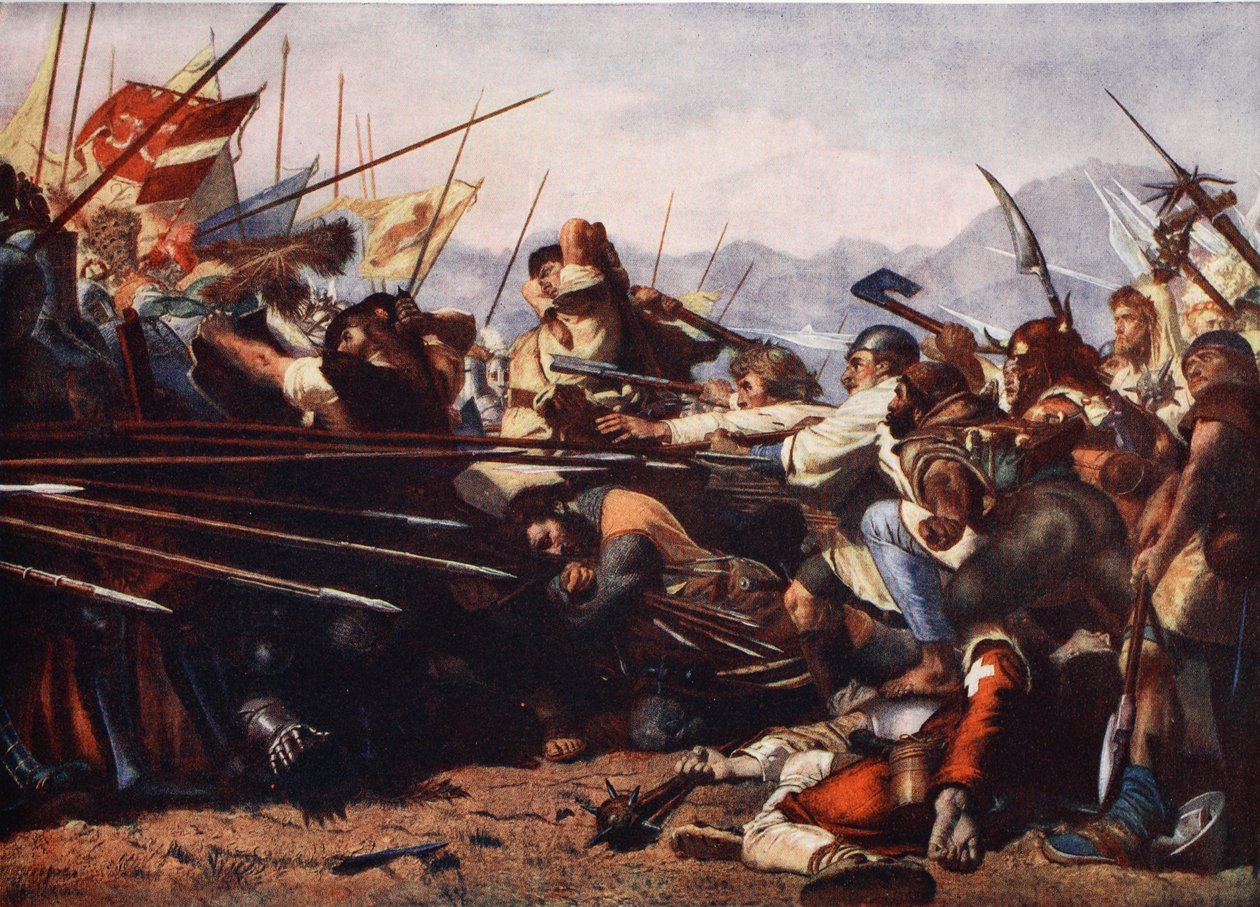 La Battaglia di Sempach, 1386 da Konrad Grob