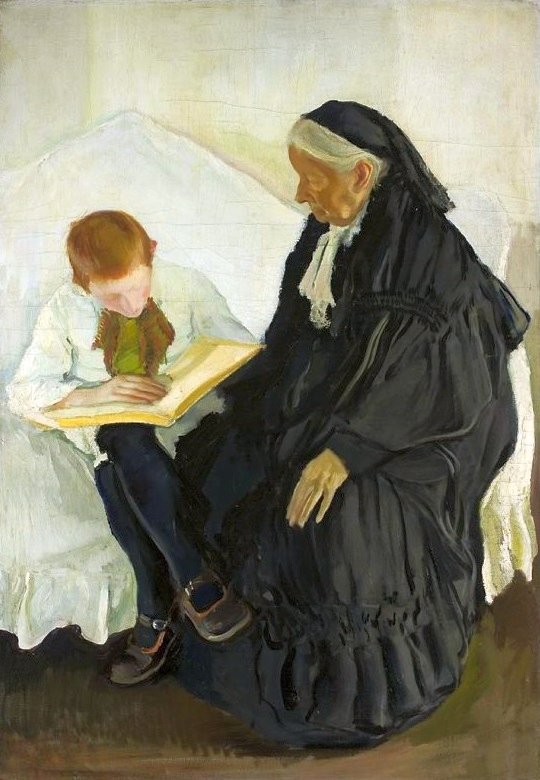 Nonna e nipote da Konrad Krzyzanowski
