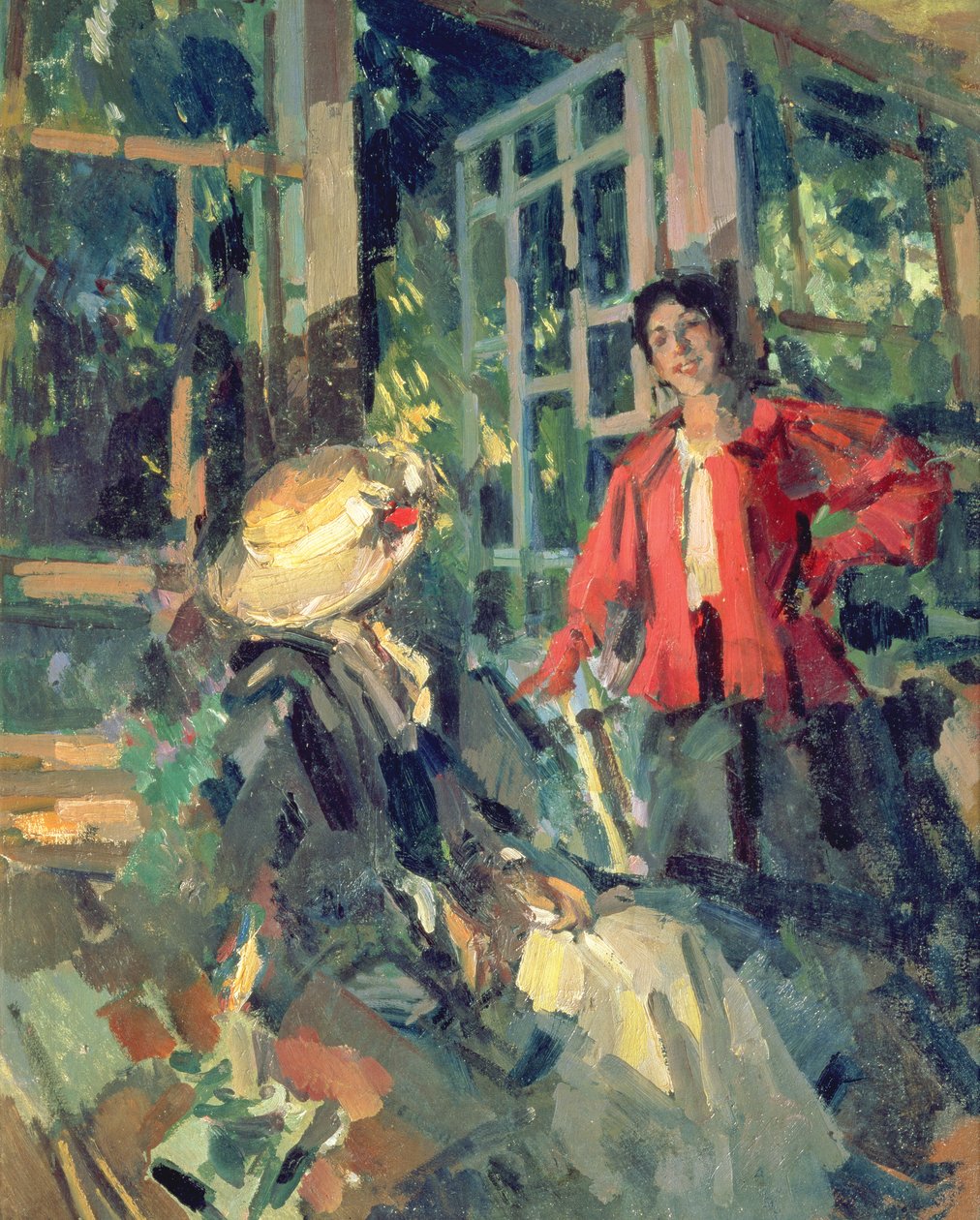 Alla finestra, 1919 da Konstantin Alekseevich Korovin