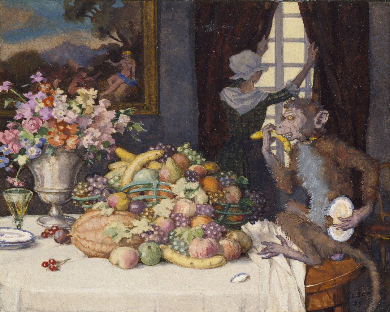 Scimmia golosa, 1929 da Konstantin Andreevic Somov