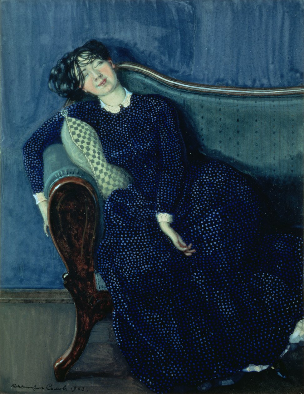 Donna che dorme in blu, 1903 da Konstantin Andreevic Somov