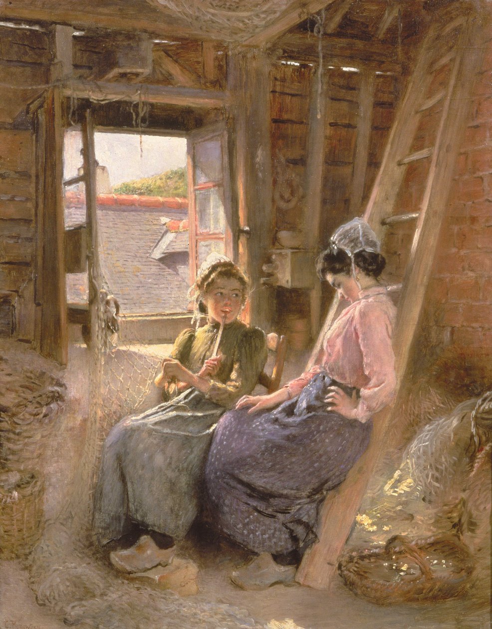 Due donne bretoni, 1904 da Konstantin Egorovich Makovsky