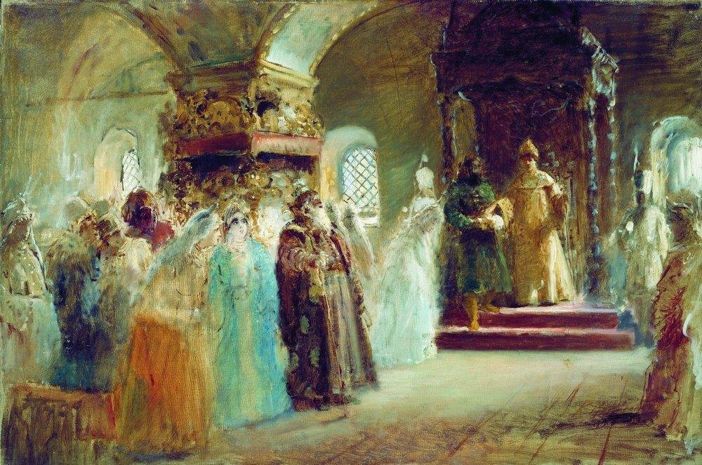 La scelta della sposa dello zar Alexey Michailovich da Konstantin Egorovich Makovsky