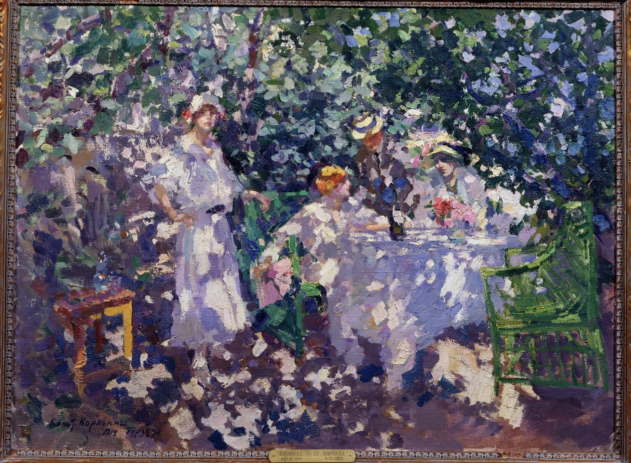 Nel giardino da Konstantin Alekseevich Korovin
