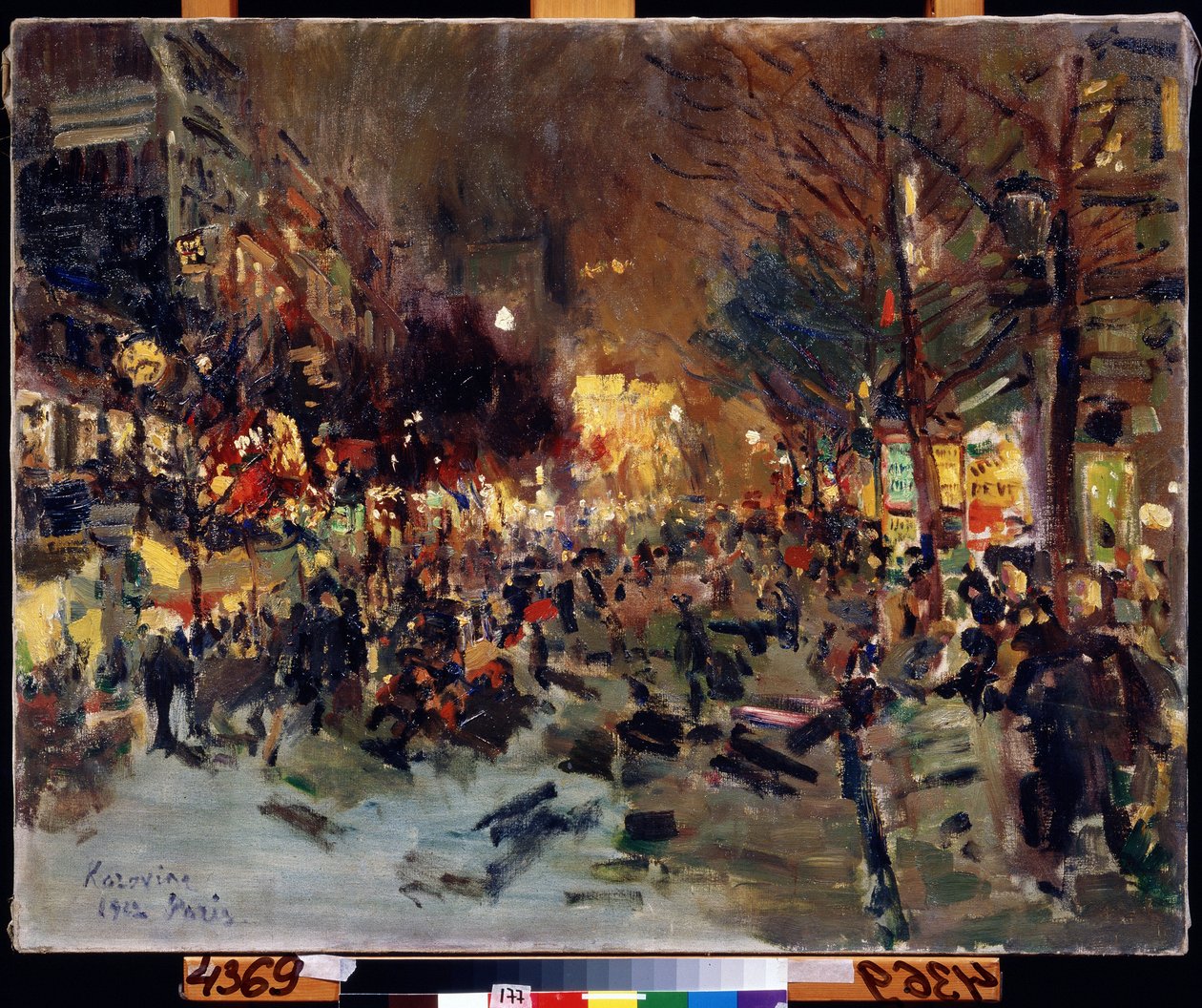 Grande Boulevard a Parigi da Konstantin Alekseevich Korovin
