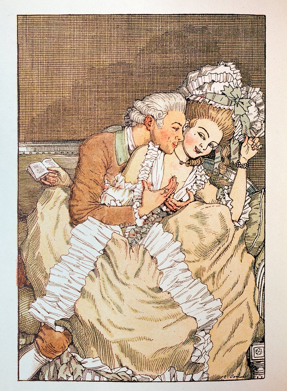 Illustrazione per "Il Libro della Marchesa" di Franz Blei da Konstantin Andreevic Somov