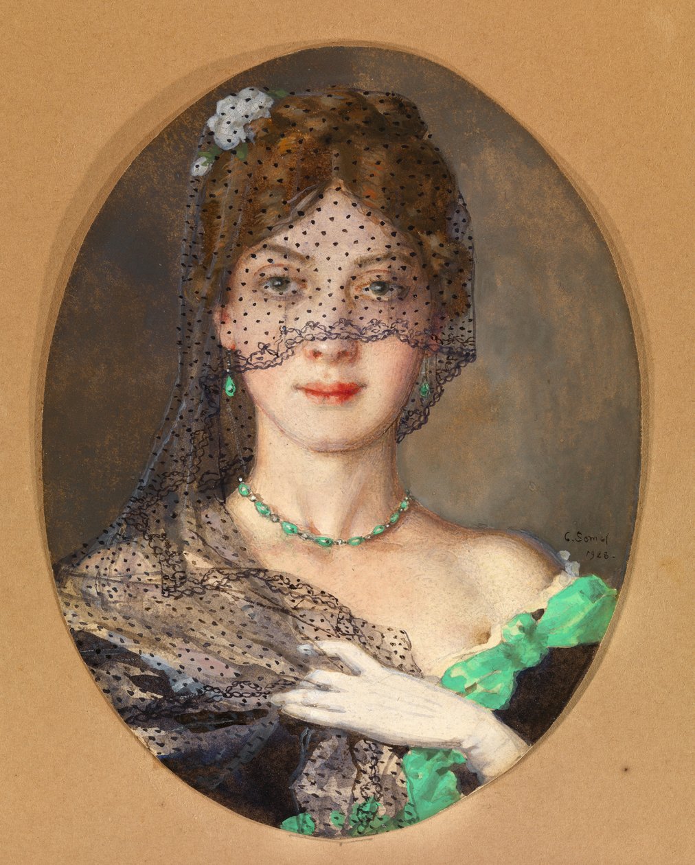 La signora con il velo Manon Lescaut da Konstantin Andreevic Somov