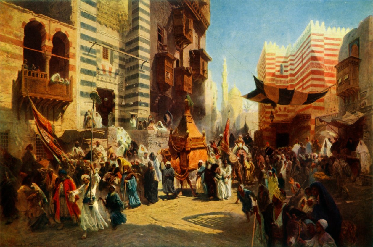 Ritorno del Sacro Tappeto dalla Mecca al Cairo, 1876 da Konstantin Egorovich Makovsky