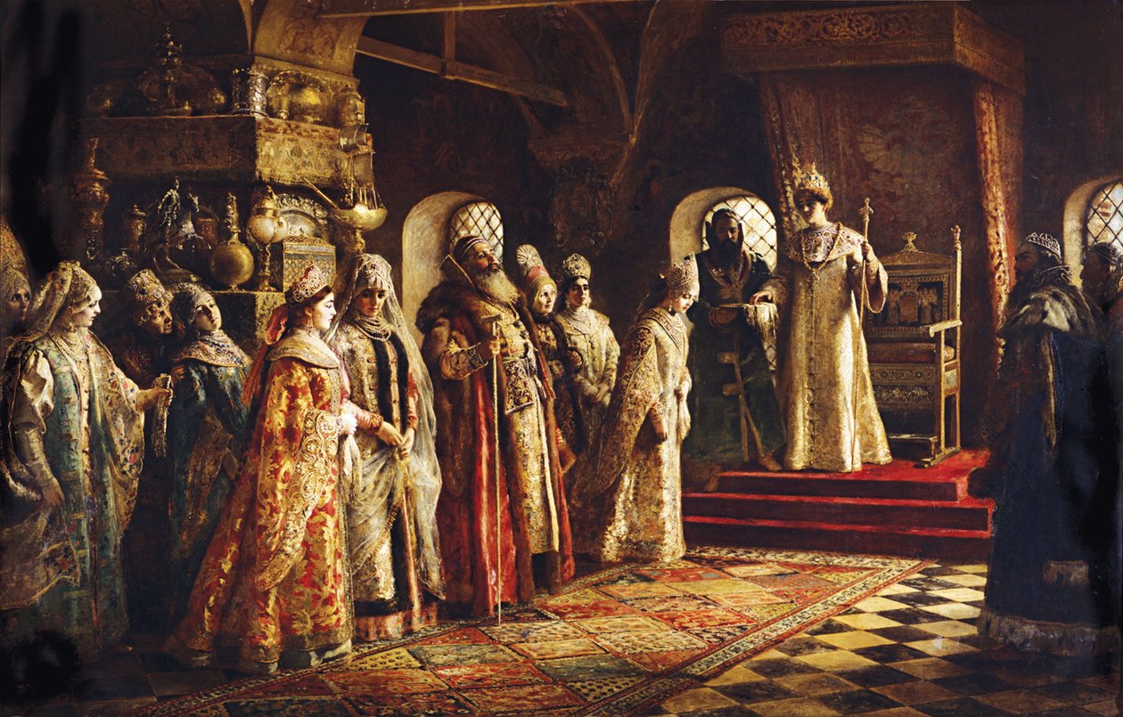 Lo zar Alessio Michajlovič che sceglie una sposa, 1886 da Konstantin Egorovich Makovsky