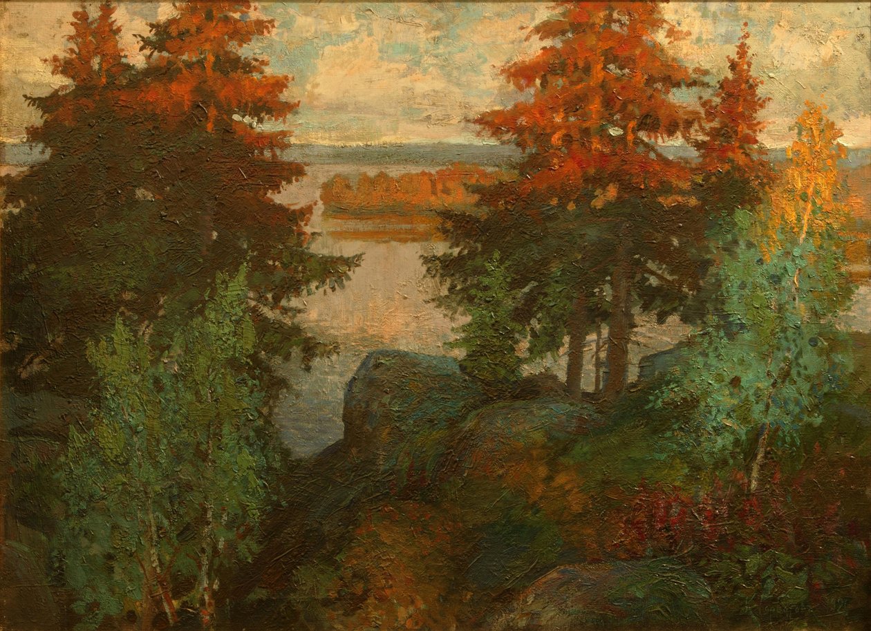 Paesaggio autunnale da Konstantin Ivanovich Gorbatov