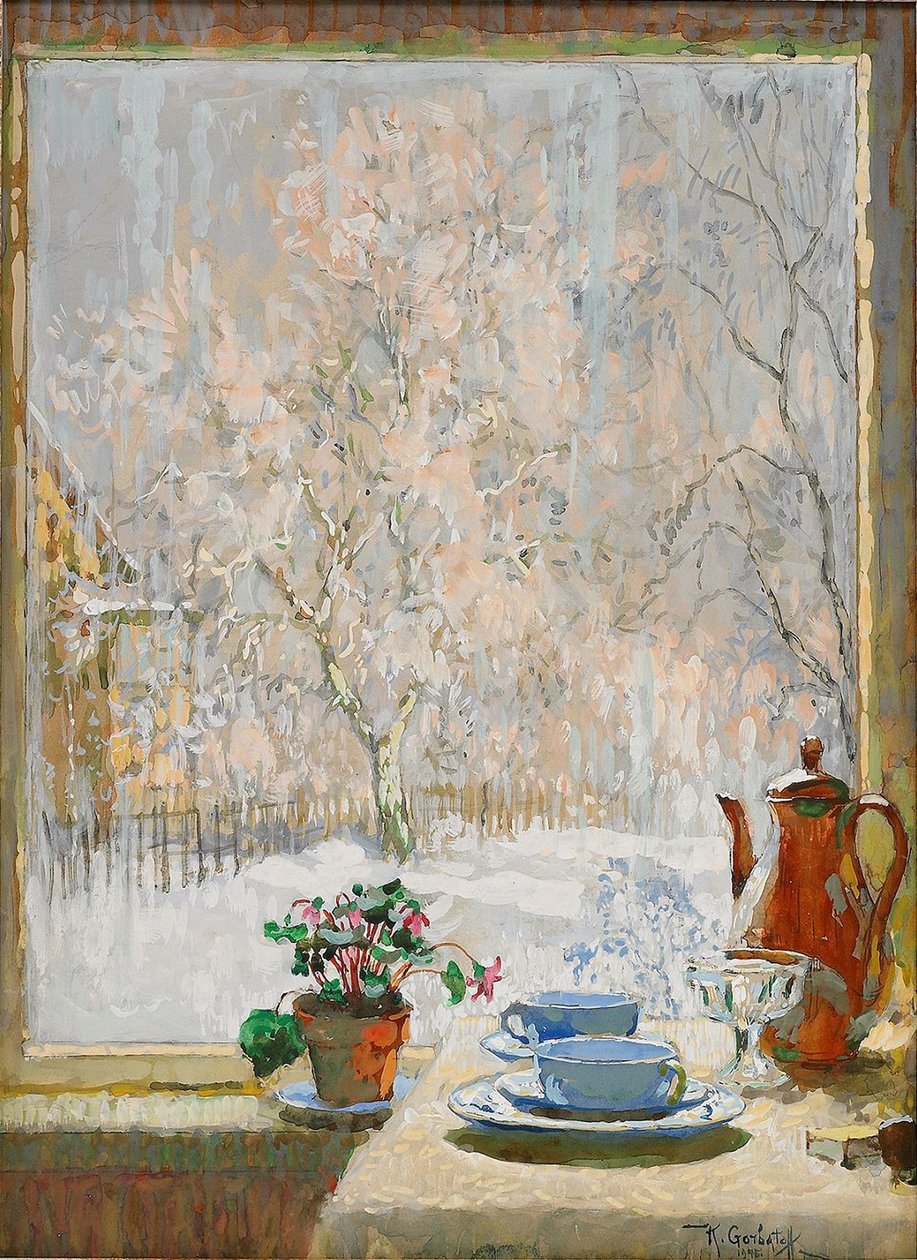 Attraverso la finestra in inverno da Konstantin Ivanovich Gorbatov