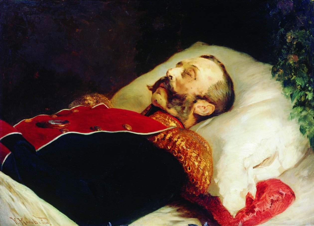 Konstantin Makovsky Alessandro II in scena 1881 da Konstantin Makovsky