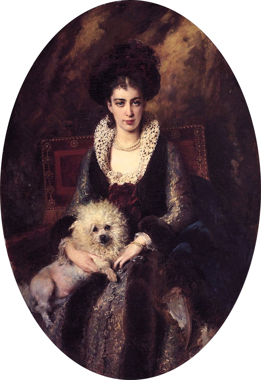 Maria Alekseevna Makovskaya di Konstantin Makovsky (1839-1915) da Konstantin Makovsky