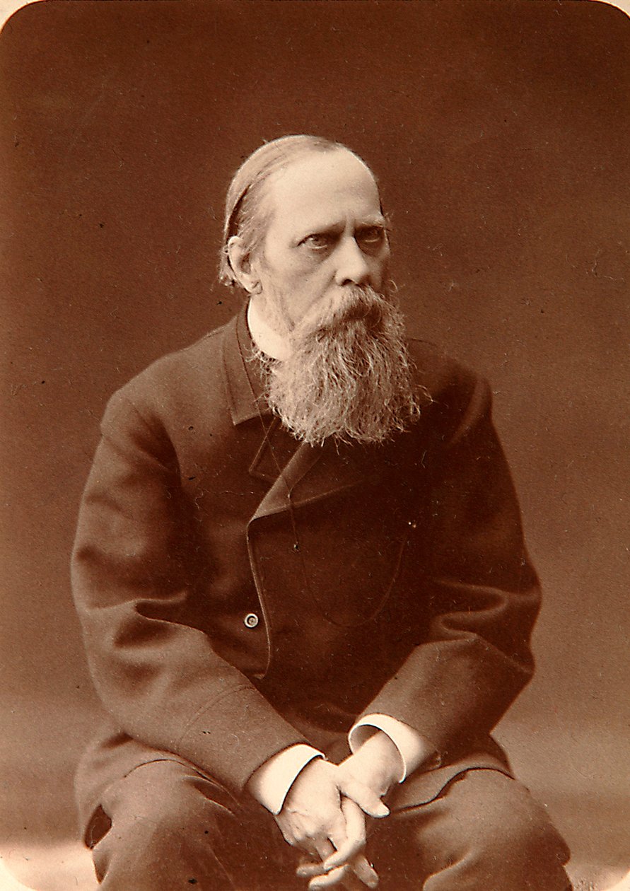 Mikhail Saltykov-Shchedrin, autore russo, 1880s da Konstantin Schapiro