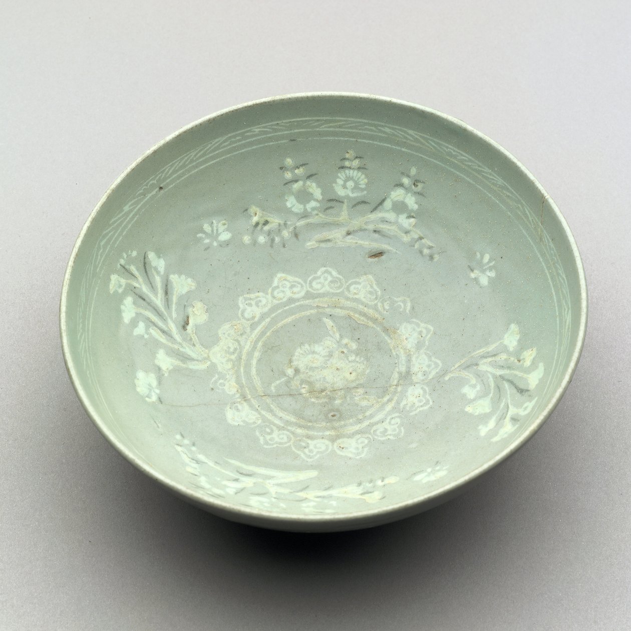 Ciotola con smalto celadon, 1250-1350 (ceramica) da Korean School