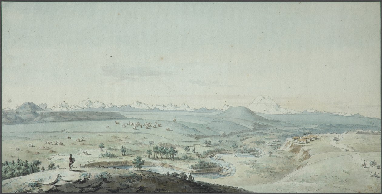Veduta della fortezza di Konstantinogorsk dalla montagna Mashuk da Korneev