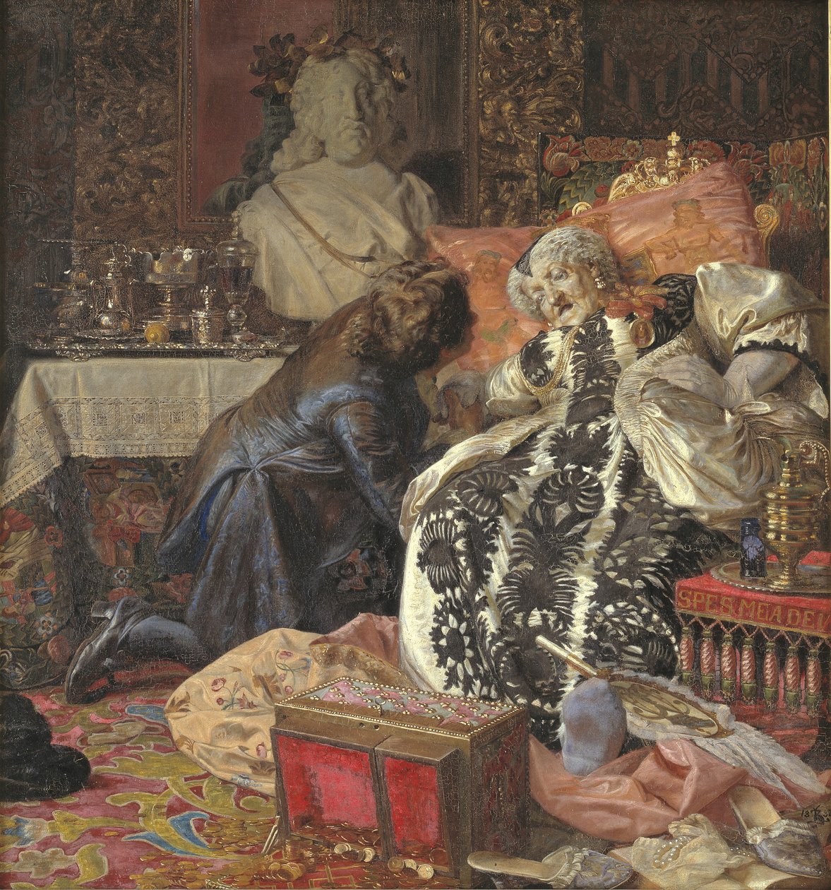 La morte della regina Sophie Amalie da Kristian Zahrtmann