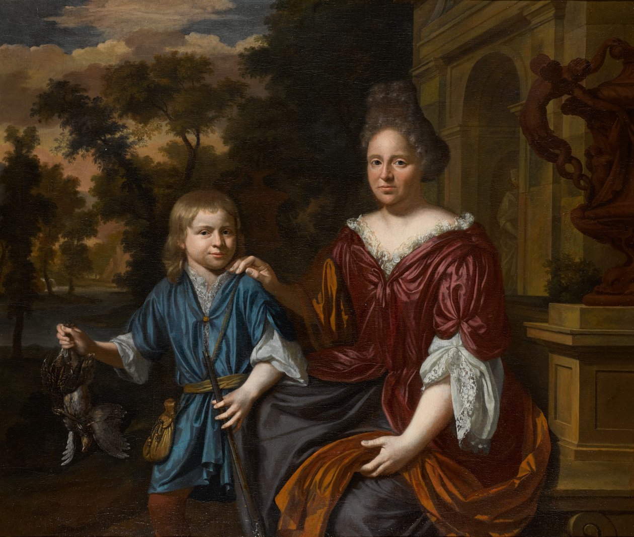 Ritratto di donna con bambino da Krzysztof Lubieniecki