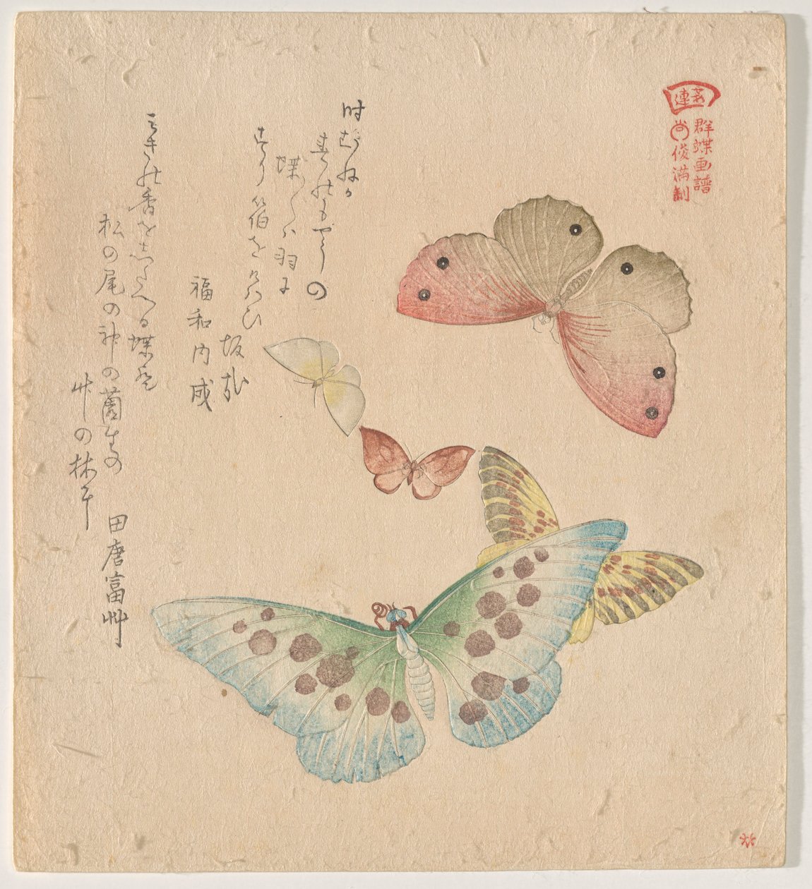 Il Manuale di Pittura del Branco di Farfalle (Guncho? Gafu) da Kubo Shunman