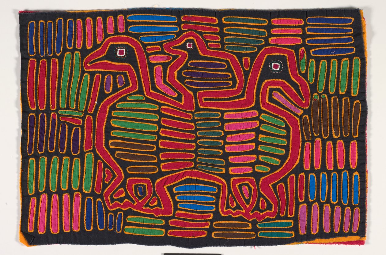 Pannello di camicia (mola) (cotone applicato) da Kuna Indian Culture