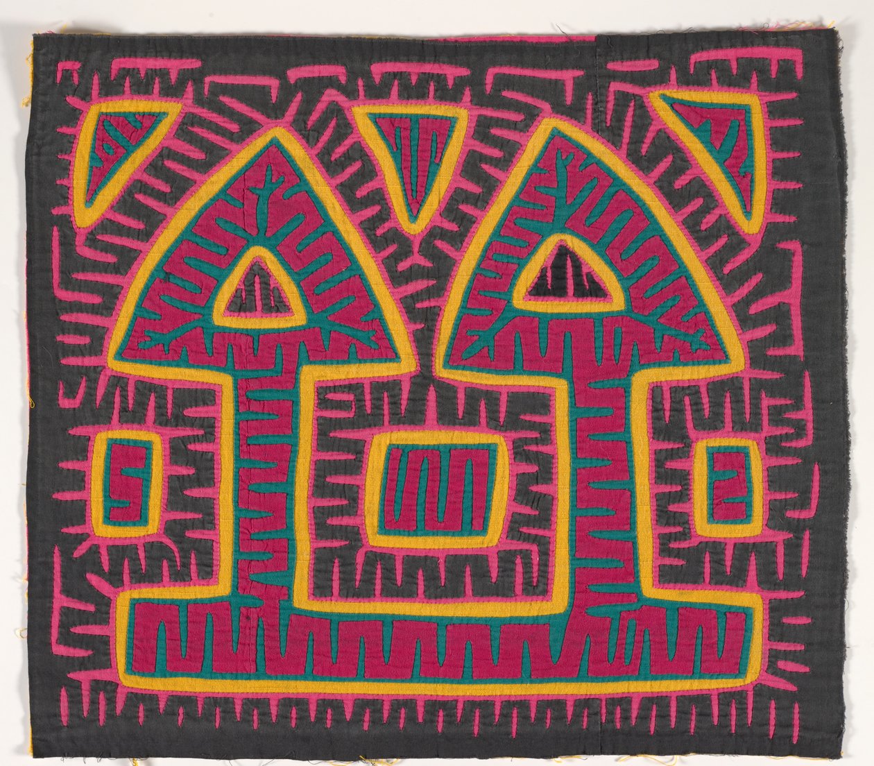 Pannello di camicia (mola) (cotone applicato) da Kuna Indian Culture