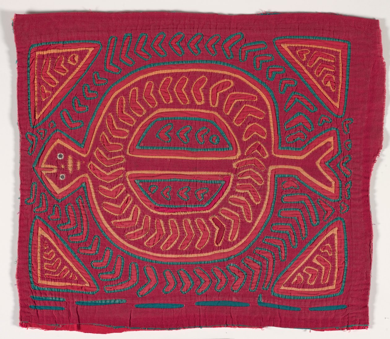 Pannello di camicia (mola) (cotone applicato) da Kuna Indian Culture
