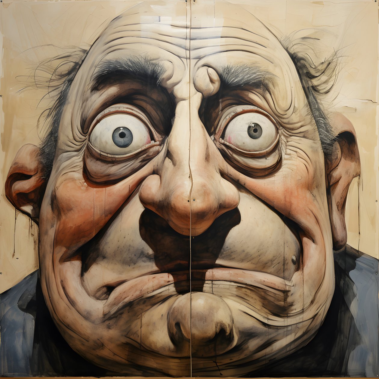 faccia di un orco gigante carino di 200 anni 2 da Kurt Heppke