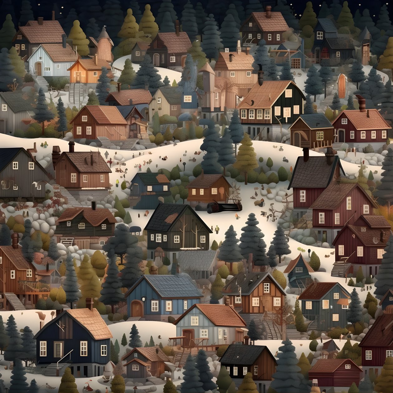 Immagine di case in stile cartone animato 1 da Kurt Heppke