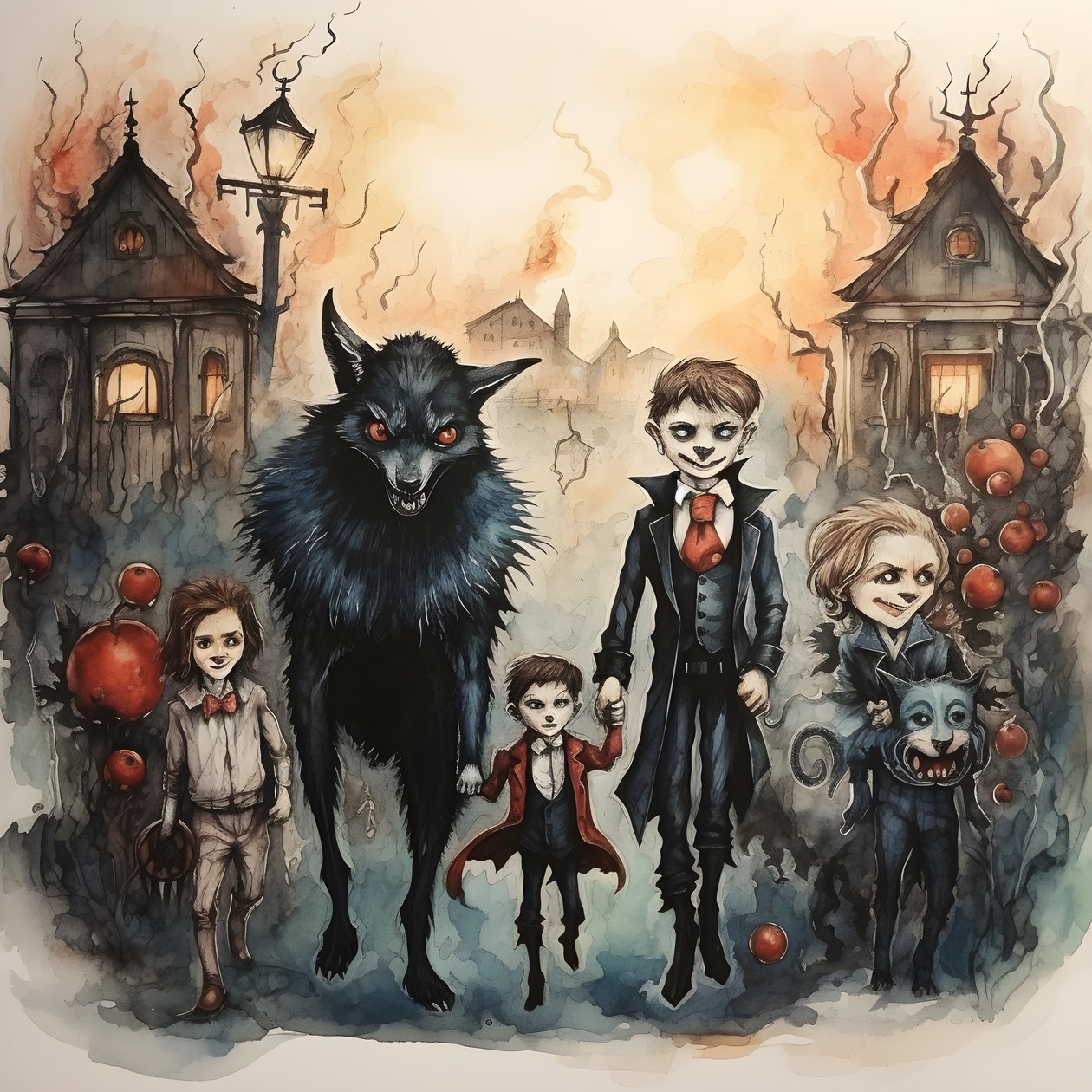 Halloween con vampiri e lupi mannari 4 da Kurt Heppke