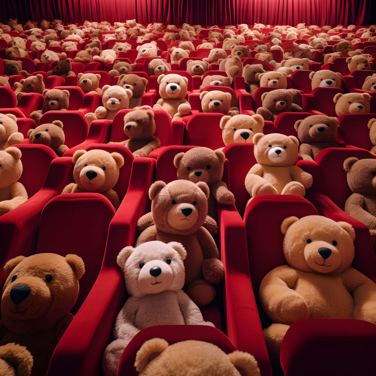milioni di orsetti di peluche in un cinema 3 da Kurt Heppke