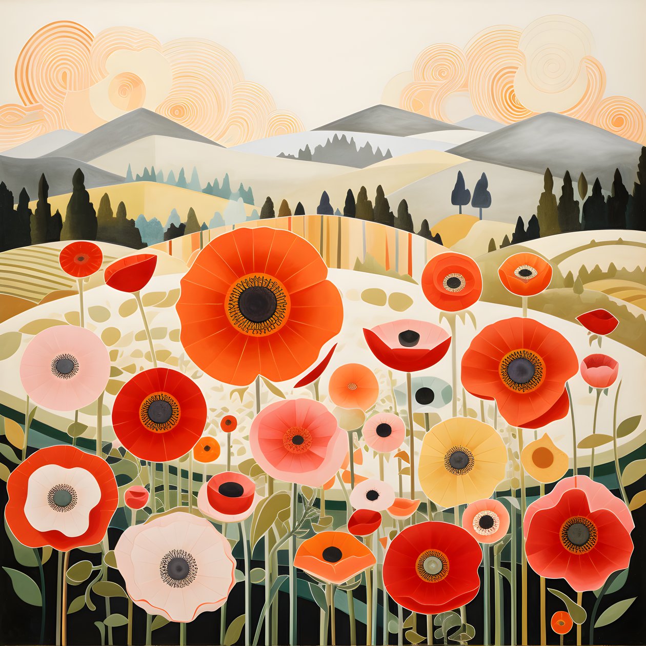 Papaveri in Toscana 1 da Kurt Heppke