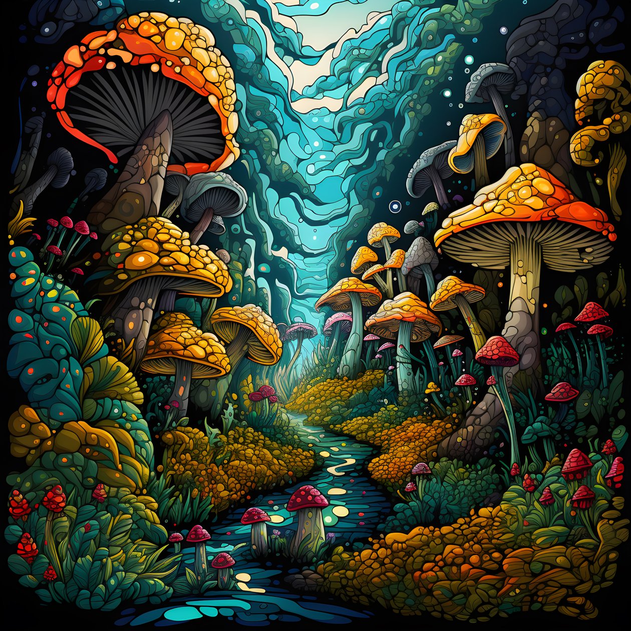Fungo e foresta 3 da Kurt Heppke