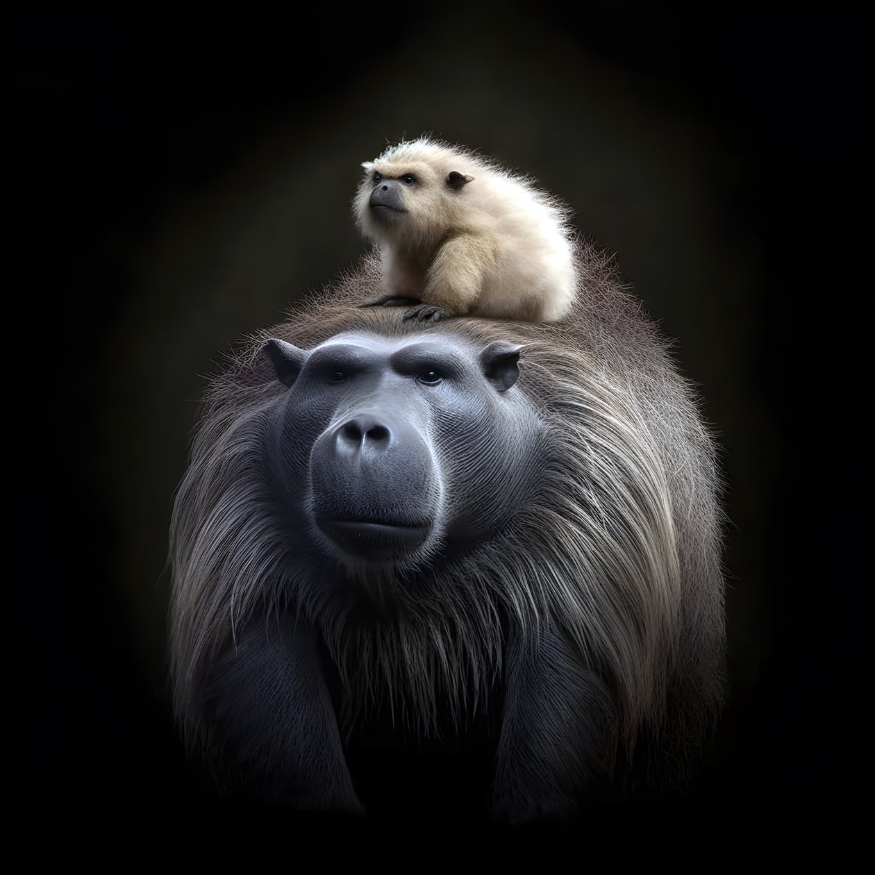 Capibara mescolato con un gorilla dorso argenteo 2 da Kurt Heppke