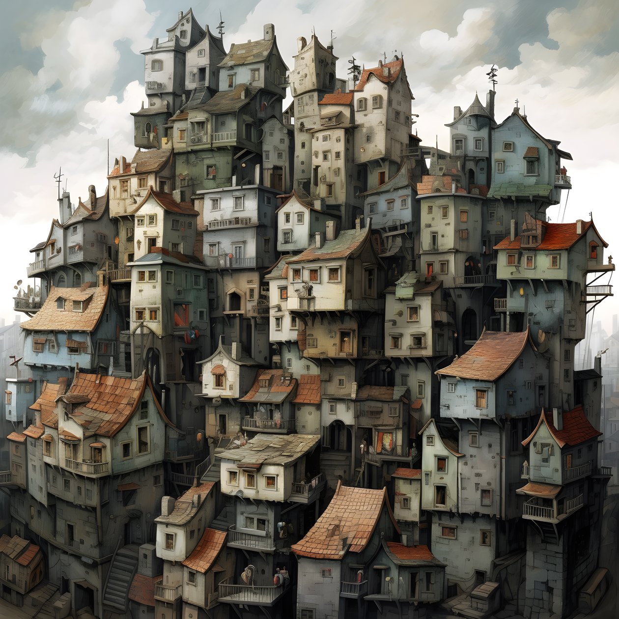 una città di case sdraiate 1 da Kurt Heppke