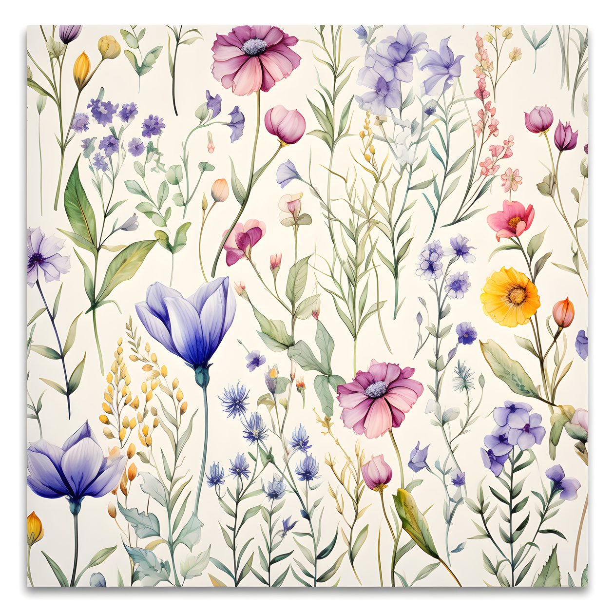 acquerello boho fiori selvatici 4 da Kurt Heppke