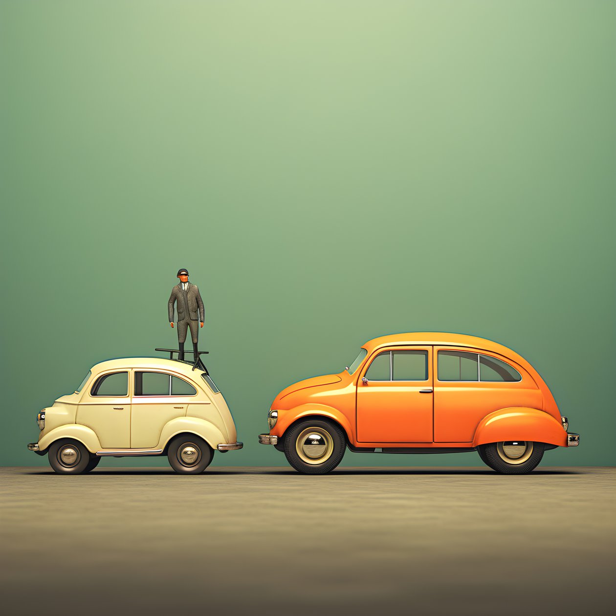 Una grande e una piccola auto 2 da Kurt Heppke