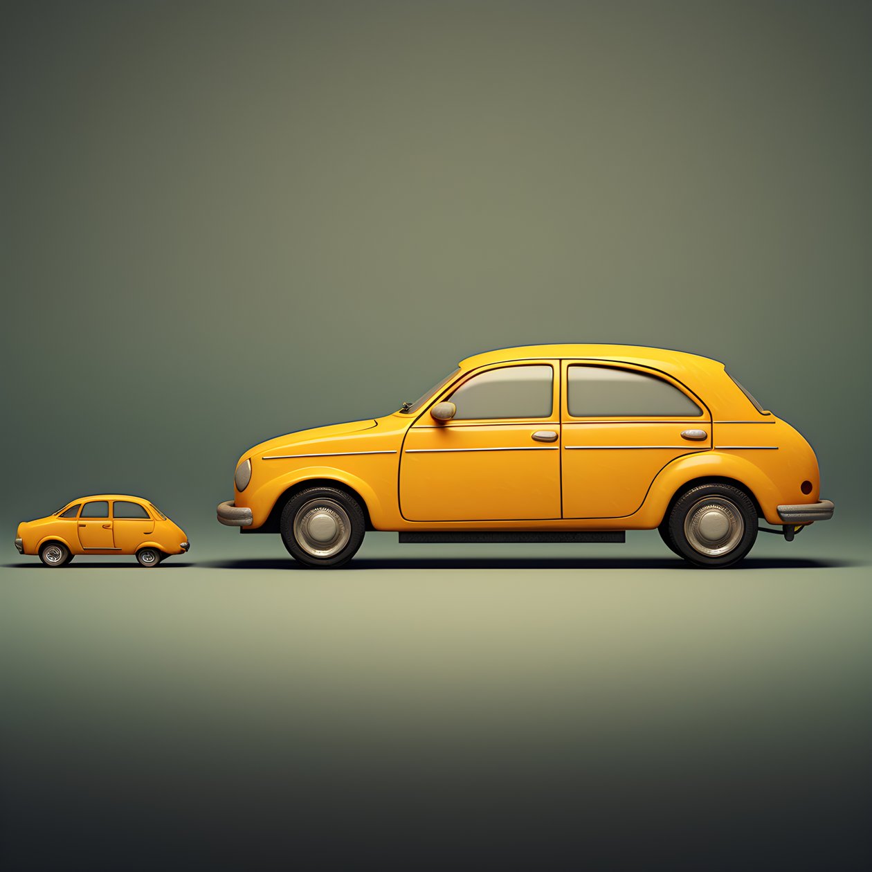 Una grande e una piccola auto 3 da Kurt Heppke