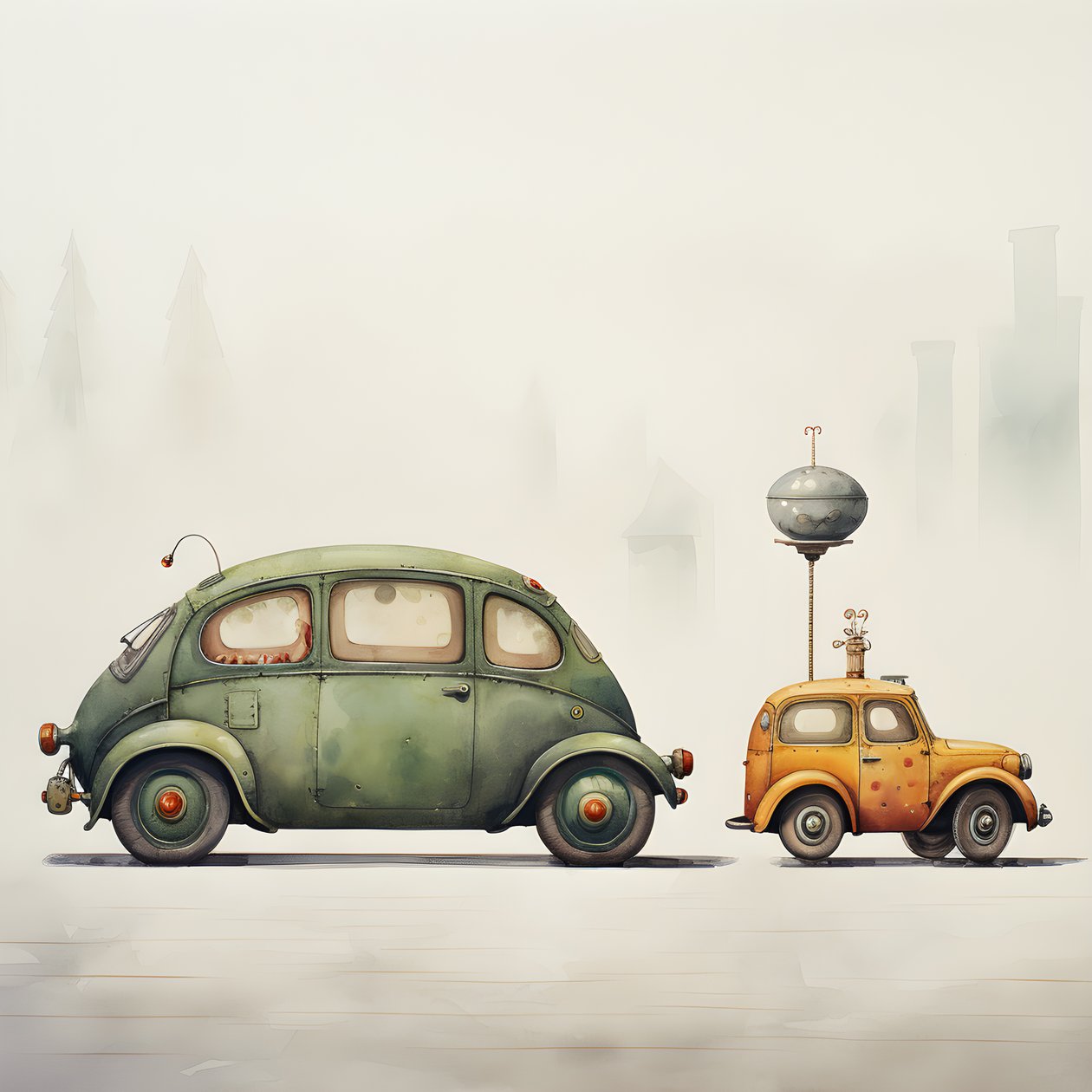 Una grande e una piccola auto 4 da Kurt Heppke