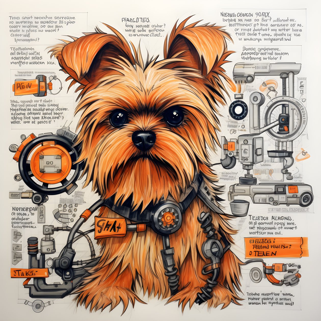 Una spiegazione per un cane meccanico Yorkie 4 da Kurt Heppke
