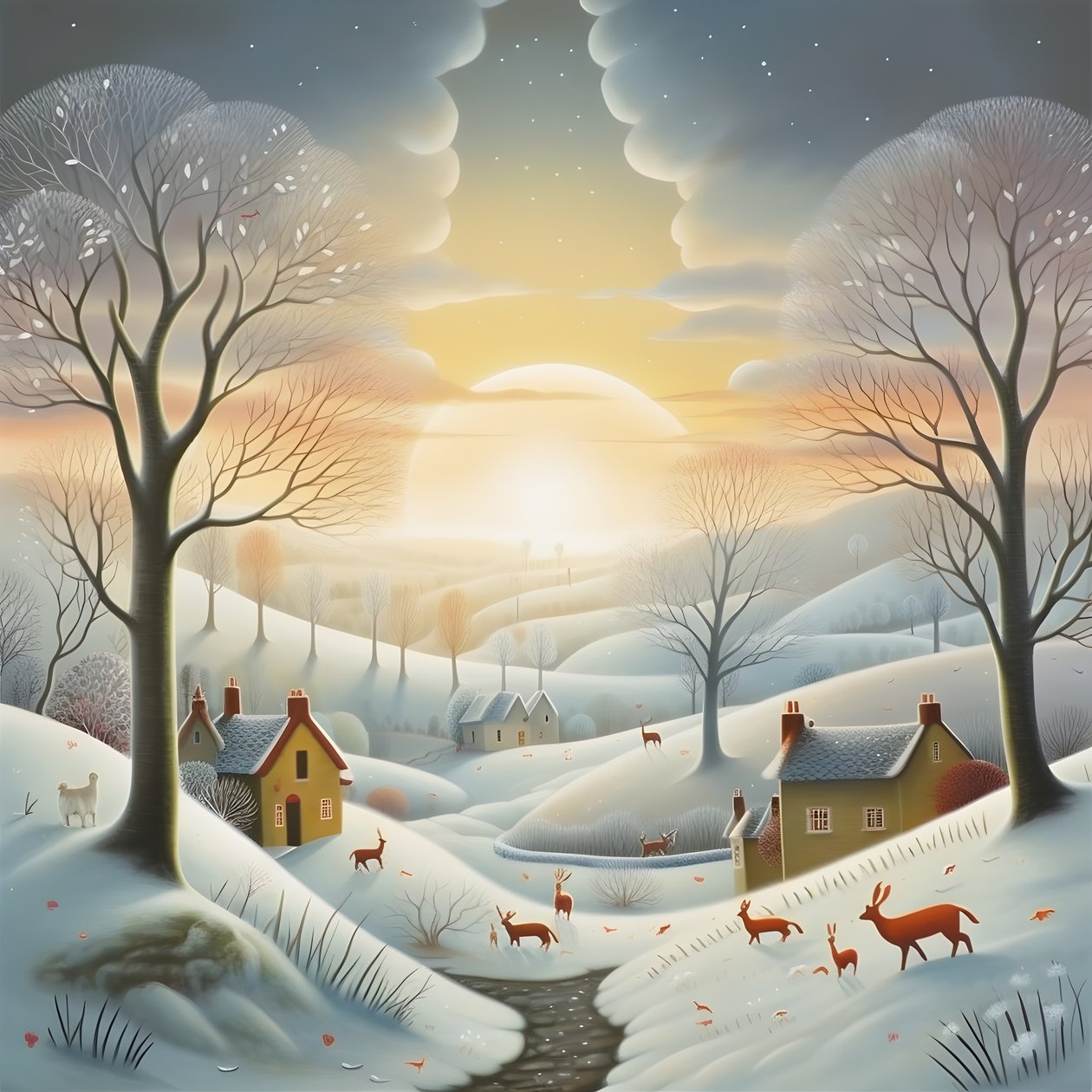 Paesaggio romantico 4 da Kurt Heppke